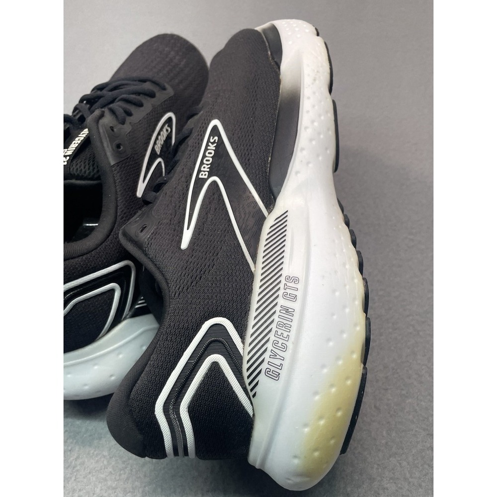 Brooks Glycerin GTS 21 Mens Size 10.5 Black Athletic Running Shoes Sneakers - Picture 6 of 8